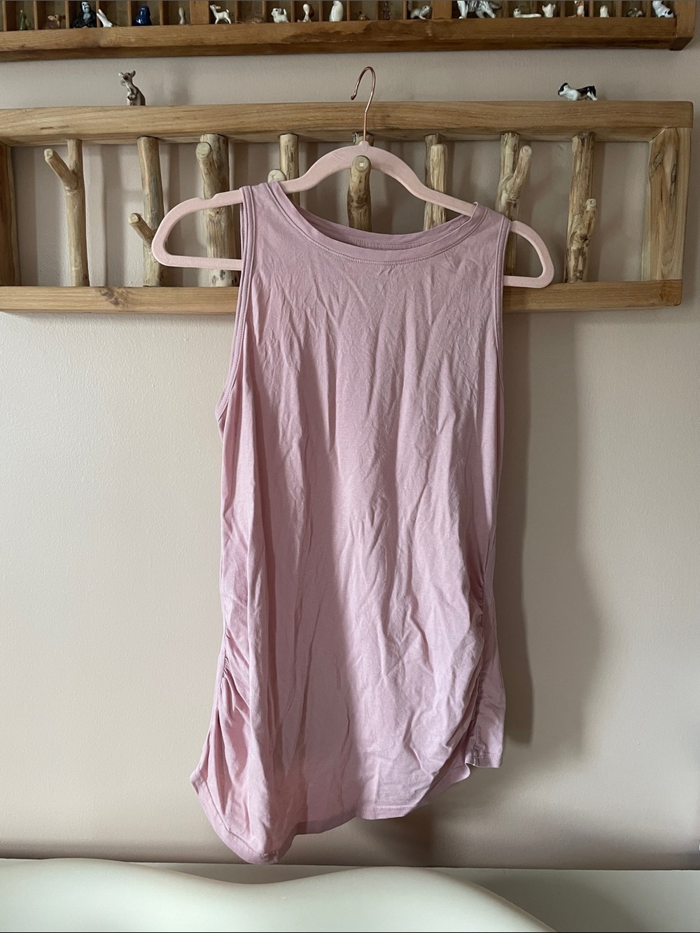 Maternity Tank Top with Side Ruching - Picture 3 of 4